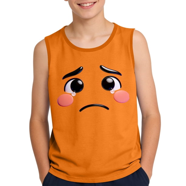 Camisola de Niños Pequeños 3-15 Años sin Mangas Tela Suave Impresión de Gradiente para la Fiesta de Boda de Pageant Casual