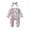Red, variant on Hwmodou Girls Print Jumpsuits Cotton Blend Toddler Easter Long Sleeve Cartoon Rabbit Prints Ruffles Romper Jumpsuit Clothes Fall Winter Jogger Jumpsuit,9-12M