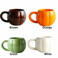 thumbnail image 3 of Inteprter Taza de calabaza, taza de calabaza de Halloween, linda superficie de café, fácil de limpiar, ideal para Acción de Gracias, Navidad, Juegos de servir café y té naranja 401-500 ml, 3 of 6