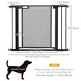 thumbnail image 3 of PawHut 29.5"-40.6" Metal Pet Gate, w/ Auto Closing Door, Double Locking, 3 of 10