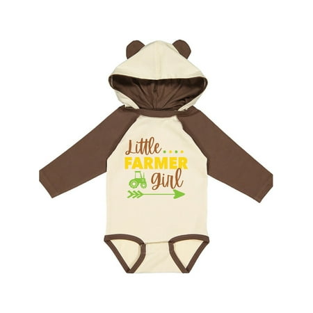 

Inktastic Little Farmer Girl Gift Baby Girl Long Sleeve Bodysuit