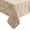 Taupe, variant on Home Fashions Caiden Elegance Damask Waterproof, Stain & Wrinkle Resistant Fabric Tablecloth, 60" x 144" Oblong/Rectangle, Taupe