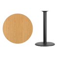 thumbnail image 4 of Bowery Hill Table de Bar de Restaurant Ronde 36 Pouces en Noir et Acajou, 4 of 9