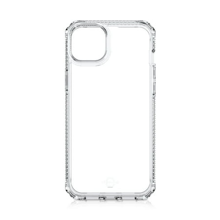 ITSKINS HYBRID-R CASE FOR IPHONE 14 (6.1") & IPHONE 13 (6.1") - 100% RECYCLED MATERIALS - CLEAR SERIES - TRANSPARENT