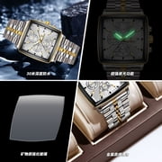 Men's business steel belt quartz fashion three-eye six-pin watch