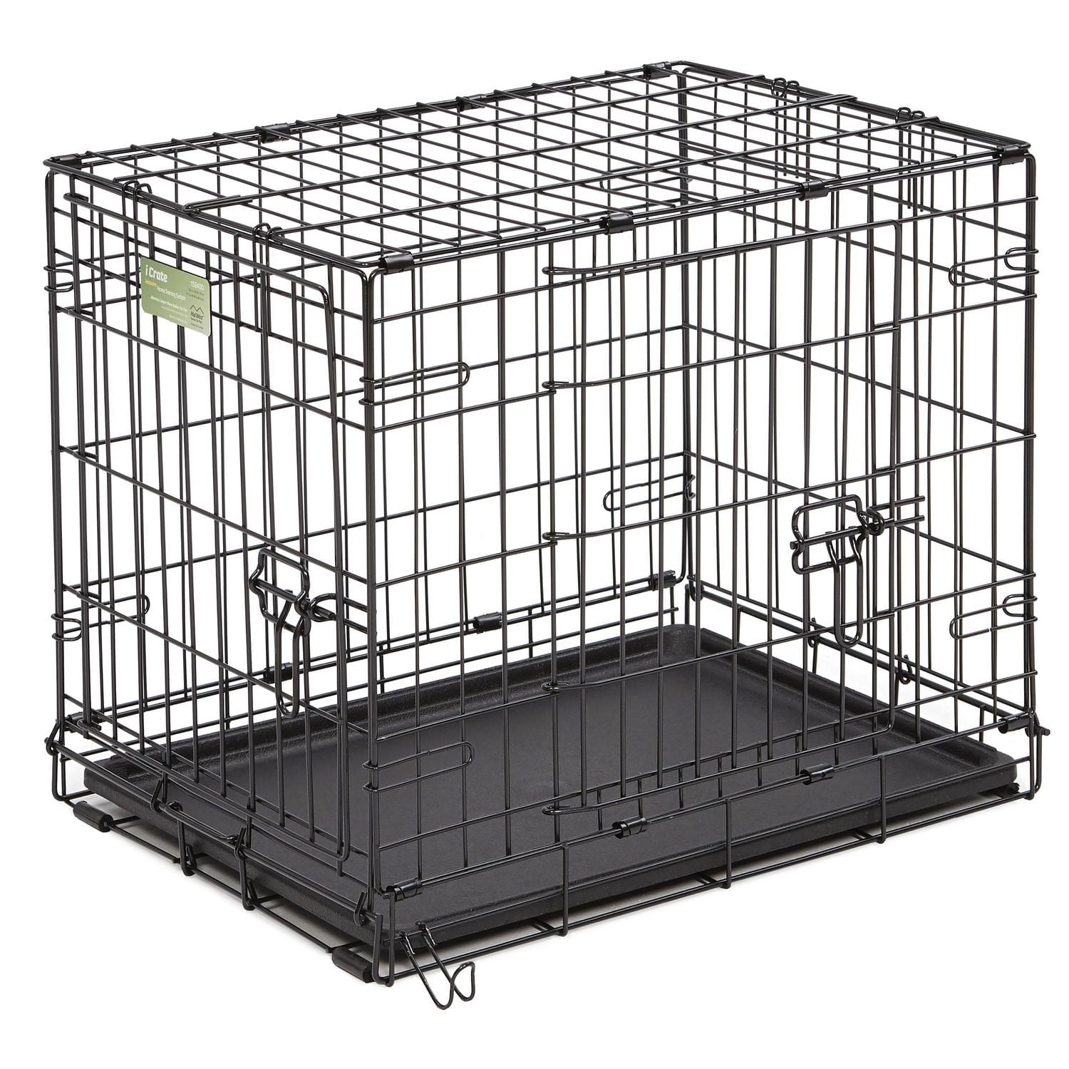 MidWest iCrate Double-Door Folding Dog Crate with Divider Panel,