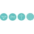 thumbnail image 2 of Darling Souvenir Candy&nbsp;Chocolate Labels 190 Pcs Sacrament Baptism Theme&nbsp;Stickers-Light Blue, 2 of 2