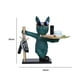 thumbnail image 2 of Bulldog Cool Sculpture Candy Misceláneas Figuras de arte de resina para Office Coffee Shop, 2 of 7