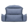 thumbnail image 4 of LeisureMod 2-Person Egg-Swing Chair Cushion in Oxford Fabric with Cotton Filling Quick-Drying Removable Cover for Modern Home, Patio, Garden in Charcoal, 4 of 6