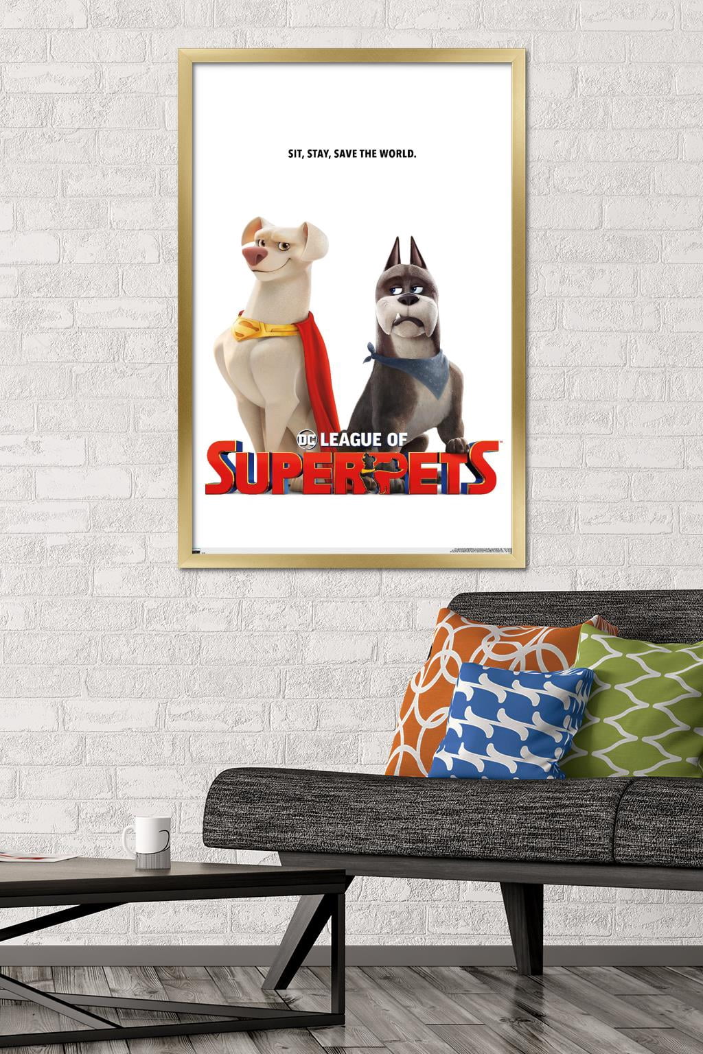 DC League of Super-Pets - Krypto and Ace Wall Poster, 22.375" x 34" Framed