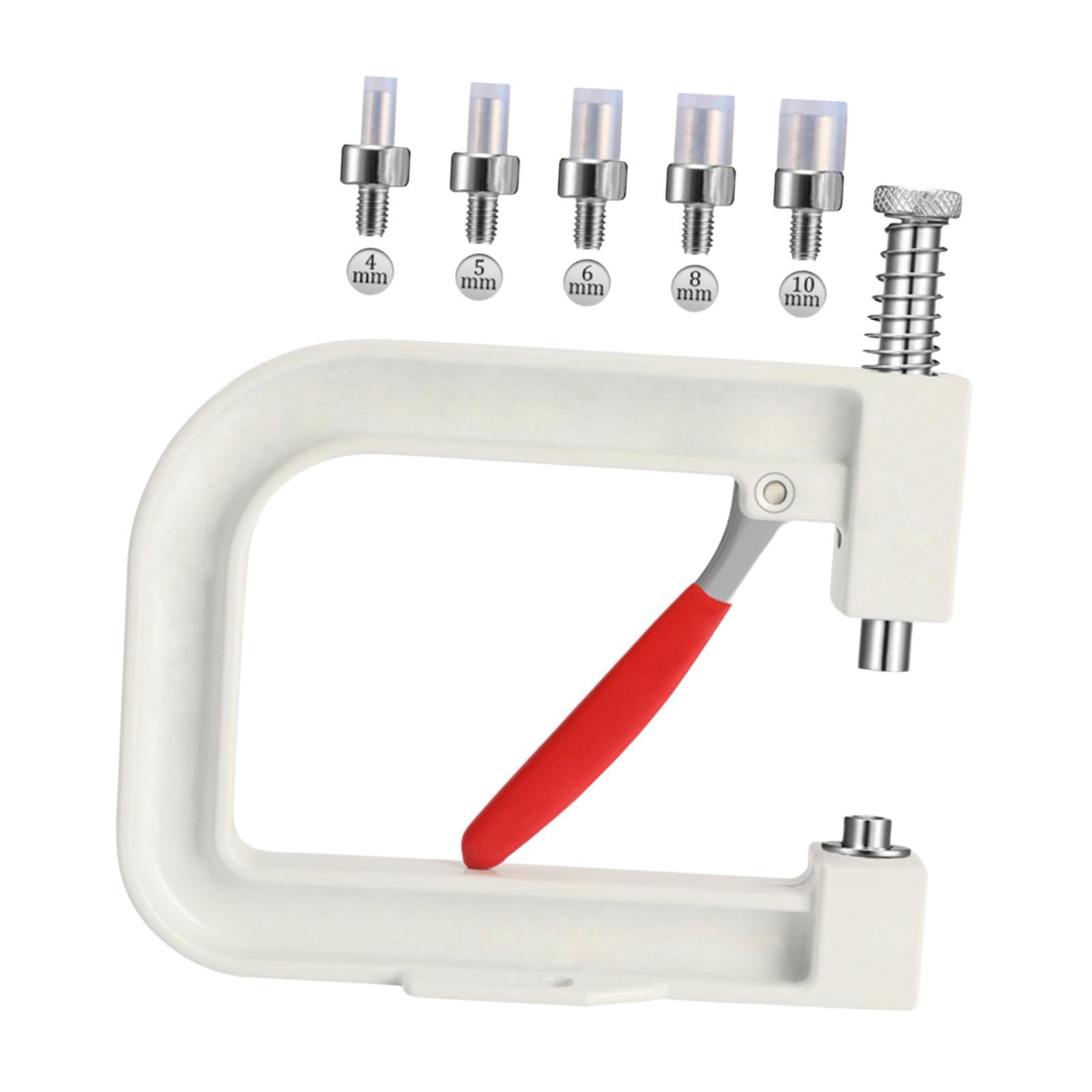 balikha Hand Press Pearl Setting Machine Beads Punching Machine Pearl Setting Tool DIY Project for Clothes Bags Skirts Hair Band Hats White
