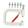 thumbnail image 2 of balikha Hand Press Pearl Setting Machine Beads Punching Machine Pearl Setting Tool DIY Project for Clothes Bags Skirts Hair Band Hats White, 2 of 9