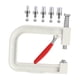 thumbnail image 2 of Máquina de prensado manual para colocar perlas, herramienta compacta y versátil para adultos, perforadora de cuentas para bolsos, sombreros y faldas. Blanco, 2 of 8