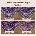 thumbnail image 7 of Design&I 4'x6' Ultra Soft Area Rug, Purple Ornate Para Bedside Traditional Scrollwork Alfombras Cuartos None Fluffy Washable Non Shedding for Bedroom Living Room Home Office, 7 of 7