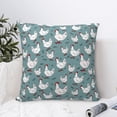 thumbnail image 6 of Rateoe Funny Chicken Pattern Throw Pillow Cover Premium Pillow Stuffer Sham Square for Decorative Cushion Bed Couch Sofa(Pillow insert not included), 6 of 8