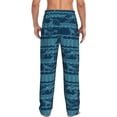 thumbnail image 3 of Qekee Turtles and Waves Men's Straigh Pajama Pant, 3 of 9