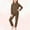 Brown, variant on Childrens Solid Color Semi High Neck Long Sleeve Top Elastic Waist Pants Warm Flannel Home Suit Set Cozy Homewear for Toddlers and Kids Soft Casual Outfit Playwear(Brown#1,1-2 Years)
