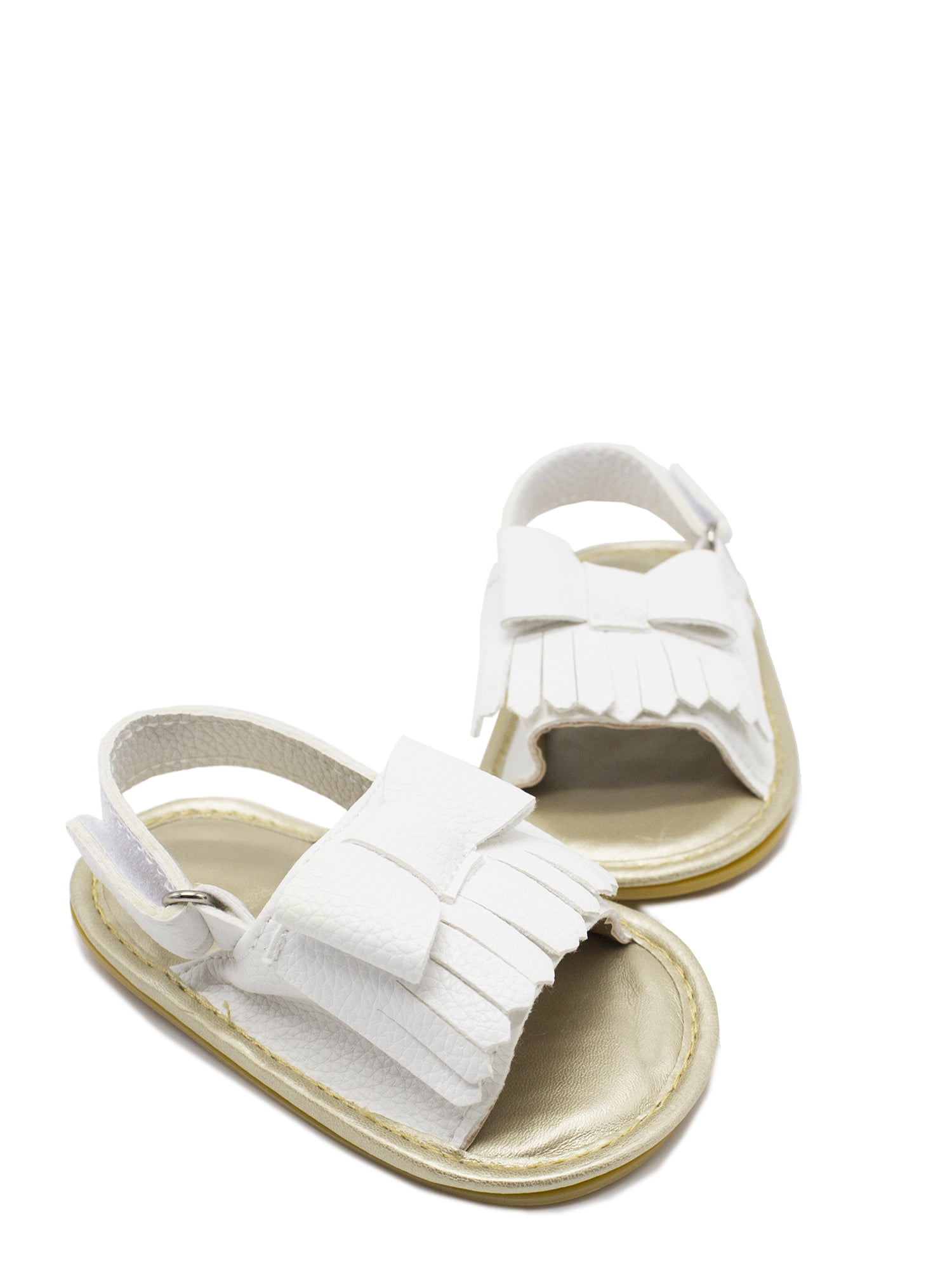 Summer Baby Toddler Girls Leather Tassel Crib Shoes Moccasins Sandals