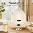 thumbnail image 2 of Anfilank 1500 W 1.7-Liter 7-Cup Electric Kettle, Cream with Removable Filter, Boil Dry Protection, 2 of 9
