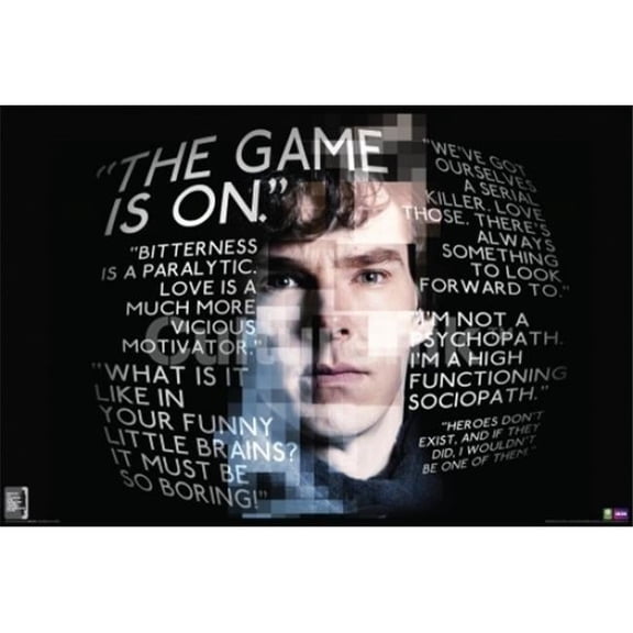 Posterazzi IMPST5635R Sherlock Quotes Poster Print - 36 x 24 in.