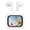 White, variant on Smart Touch Screen Wireless Earbuds, Bluetooth 5.4 ANC ENC Noise Cancelling, 60H Ear Buds IPX7 Waterproof, Stereo Bass Boost, Secure Fit for Running Gym