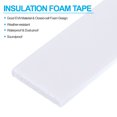 thumbnail image 3 of Uxcell 2 Roll 1-1/5"W x 1/5"T x 6.6Ft Self-Adhesive EVA Insulation Foam Tape, White, 3 of 6