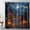 Orange, variant on HVEST Halloween Pumpkin Shower Curtain with Spooky Bat and Pumpkin Moon Design - Scary Night Bathroom Decor, Waterproof Polyester Fabric, Includes 12 Hooks, 72x78 Inches