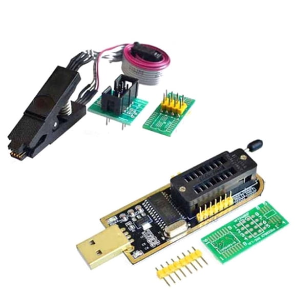 SOIC8 SOP8 Test Clip for EEPROM 93CXX / 25CXX / 24CXX CH341 24 25 Series EEPROM Flash BIOS USB Programmer Module