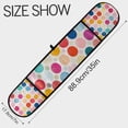thumbnail image 3 of Yayeee Double Oven Mitt Kitchen Heat Resistant Baking 35" x7" Quilted Glove, Colorful Circles, 3 of 6
