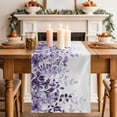 thumbnail image 2 of Table Runner 72 Inches Long for Kitchen Dining, Purple Dresser Scarf Farmhouse, Dining Table Decorations for Wedding/Parties, Eucalyptus Leaves 18 x 72 In, 2 of 8