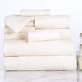 thumbnail image 1 of Lavish Home 67-0021-B Ribbed 100 Percent Cotton 10 Piece Towel Set - Bone, 1 of 5