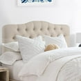 thumbnail image 4 of Adjustable Heigh Headboard with Linen Upholstery and Button Tufting for Bedroom,Twin,Natural Linen, 4 of 12