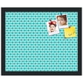 thumbnail image 2 of PinPix 17x14 Custom Cork Bulletin Board  Poster Board Has a Fabric Style Canvas Finish, Framed in Retro Patterns, by ArtToFrames (PinPix-234), 2 of 5