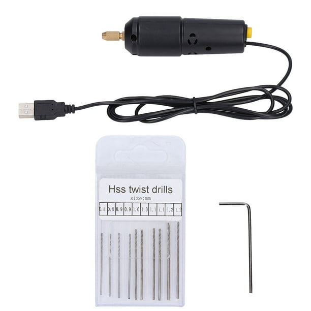 Taladros De Mano Microeléctricos, Mini Taladro Eléctrico USB Reutilizable Accionado Por Energía Ahorro De Mano De Obra Para Cuentas ANGGREK Herramientas