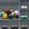 thumbnail image 2 of RSAMD 20mm 1PC Natural Crystal Stone Cube Square Incense Burner Stick Holder Base Yoga-Crazy Agate-1PC (No Incense), 2 of 9