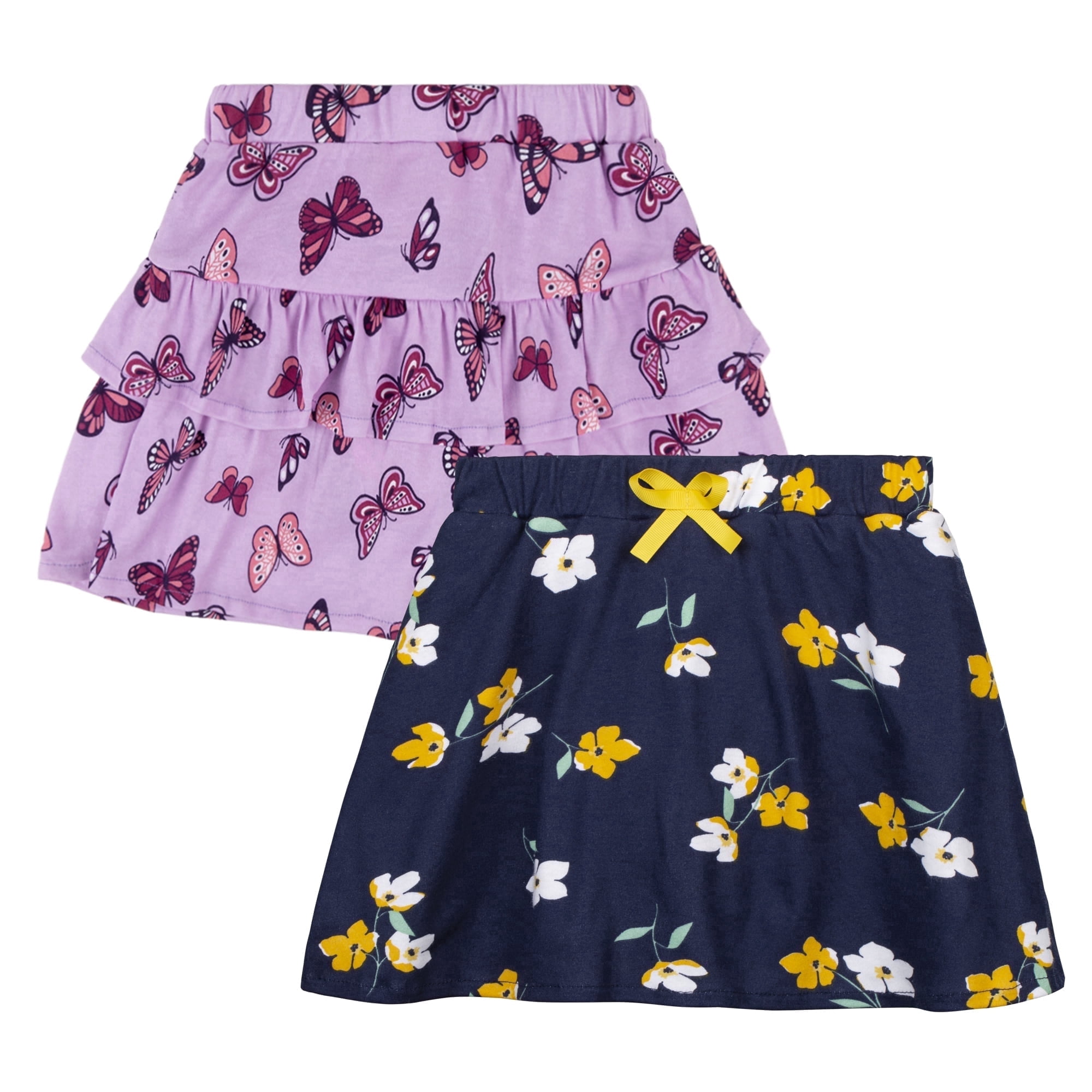 BIG ELEPHANT Toddler Training Skort, Soft Cotton Absorbent Training Underwear for Baby Girls（2-4Y）