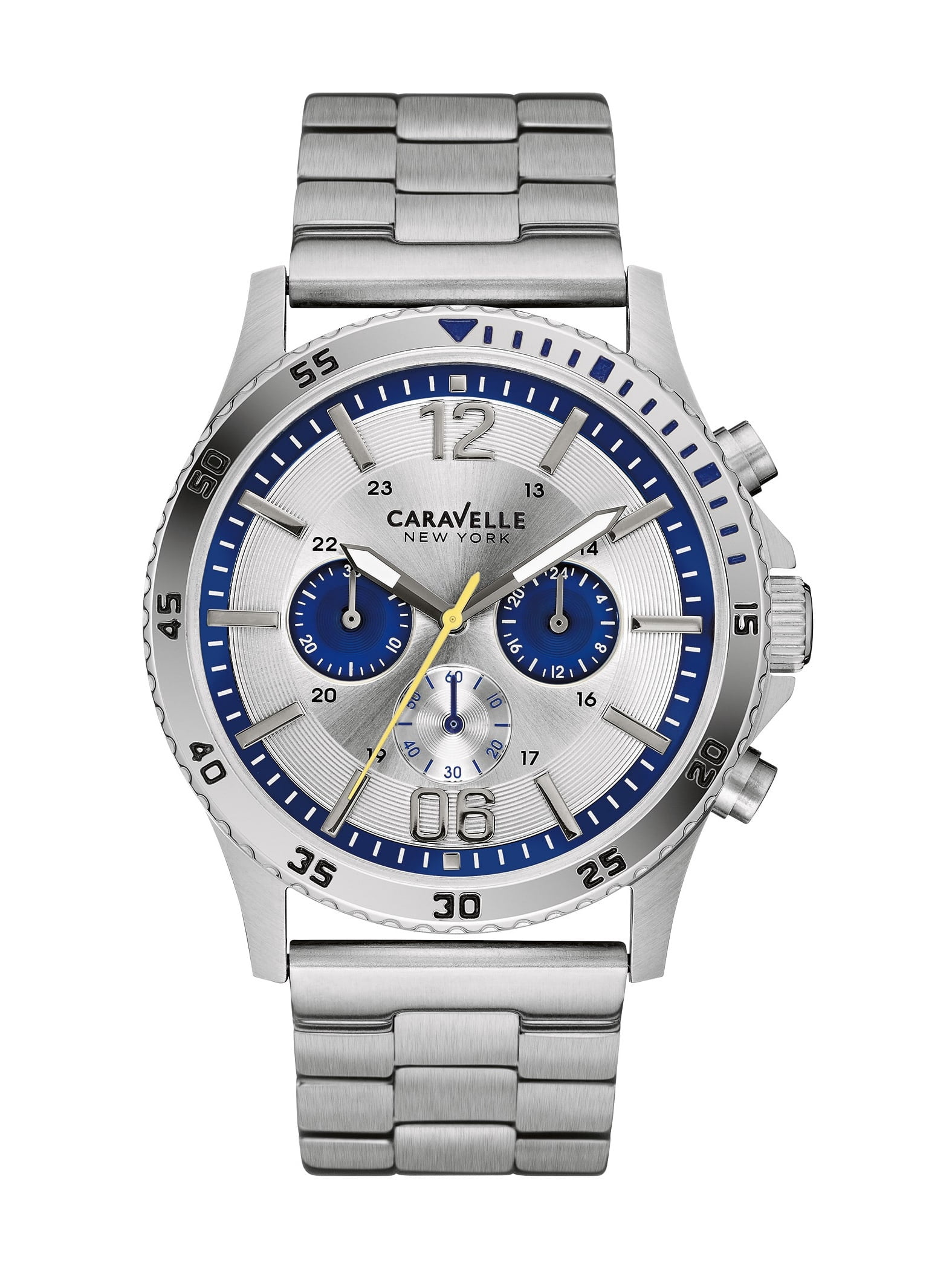Caravelle Men's Chronograph Stainless Steel Case and Bracelet