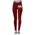 thumbnail image 2 of MKLEKYY Leggings deportivos para mujer Leggings con estampado navideño para mujer Leggings de ejercicio físico con realce Pantalones de yoga 1424, 2 of 4
