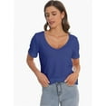thumbnail image 3 of Women's Oversized T Shirts Tees Half Sleeve V Neck, 3 of 4