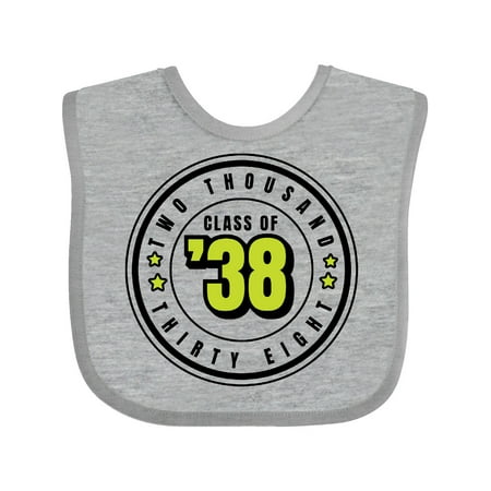 

Inktastic Class of 2038 in Black Circle with Stars Gift Baby Boy or Baby Girl Bib