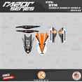 thumbnail image 4 of Kalair GFX Graphics Kit for KTM Enduro 4-Stroke 250 XC-F, 350 XC-F and 450 XC-F (2019-2022) Razor Series, 4 of 5