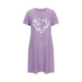 thumbnail image 4 of WJHWSX Nightgowns for Women,Womens Nightgown,Breathable,Slip-On,Printed,Purple,S, 4 of 6