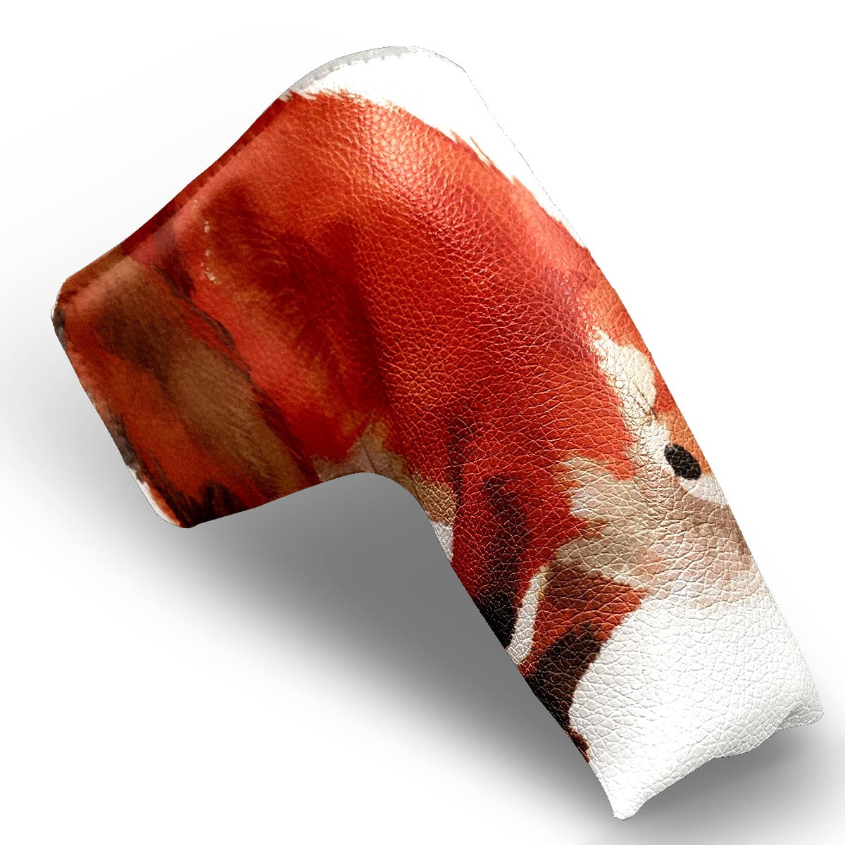 Golf Club Head Cover | Leather Golf Club Putte Headcover , Waterproof Golf Club Head Cover Set Driver Headcovers for Golf Clubs Men Women Red Fox