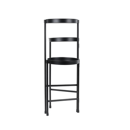 MAINSTAYS BLACK METAL 3 TIER PLANT STAND
