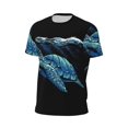 thumbnail image 5 of Rocae Ocean Turtle for Men's Mesh Quick-Dry Short Sleeve Workout T-Shirt,Mens Crew Neck Tee Lightweight Soft Classic T Shirts 3X-Large, 5 of 9