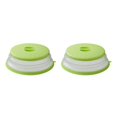 thumbnail image 4 of Injueey Collapsible Microwave Plate Cover with Vent Splashproof Splatter Guard Heating Covers Folding for Fruit Vegetables Amarillo 2Conjunto, 4 of 6