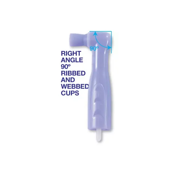 Dental Disposable Prophy Angles – Right Angle 90°, Soft Cup, Latex-Free, Pack of 100