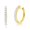 Yellow, variant on Natalia Drake 1/4 Cttw Diamond Hoop Earrings for Women in 925 Sterling Silver Color I-J/Clarity I3