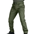thumbnail image 1 of Men's Cargo Pants for Outdoor Activities with Elastic Waist Loose Fit Soft -Style Trousers for Spring and Autumn, 1 of 8