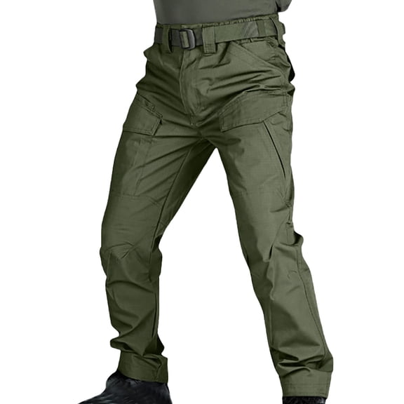 MKHSQHDG Male Pants Men's Relaxed-Fit Carpenter Utility Pant with Tool Pockets L